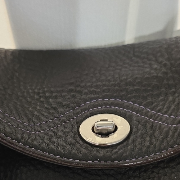 Pre-owned Coach Brown Pebbled Chelse Leather Shoulder Bag - Picture 7 of 14